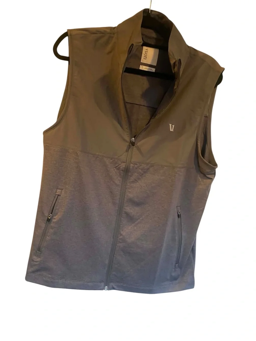 NWT Vuori Men’s Sunday Element Vest GuLl GREY HEATHER Size Medium